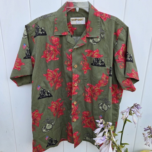 kamp shirt | Shirts | Usmc Marines Hawaiian Kamp Shirt Size Xl Semper ...